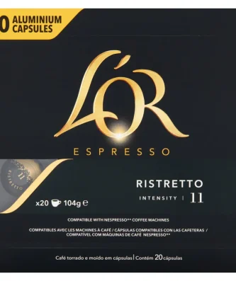 L'OR Espresso Ristretto Intensity 20 per pack