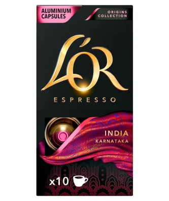 L'OR Origins India Intensity 10 Coffee Pods 10 per pack