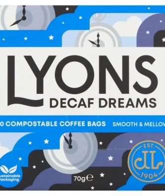 Lyons Decaf Dreams Coffee Bags 10 per pack