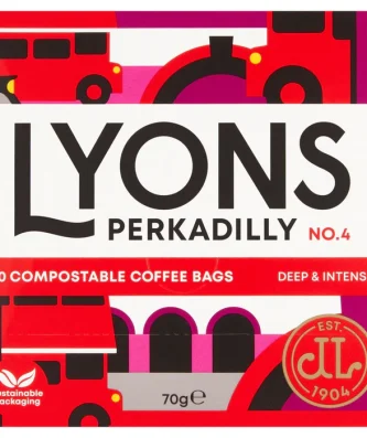 Lyons Perkadilly Coffee Bags 10 per pack