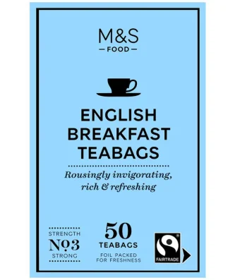 M&S Fairtrade English Breakfast Tea Bags 50 per pack