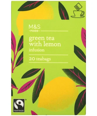 M&S Fairtrade Green Tea with Lemon Tea Bags 20 per pack
