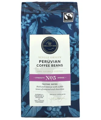 M&S Fairtrade Peruvian Coffee Beans 227g