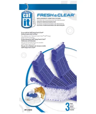 Catit Fresh & Clear Pet Water Fountain Refill Filter Cartridge 3 per pack