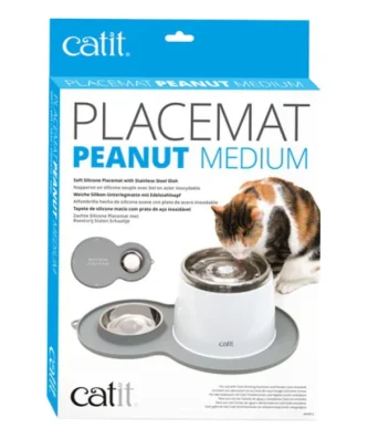 Catit Peanut Grey Placemat Medium