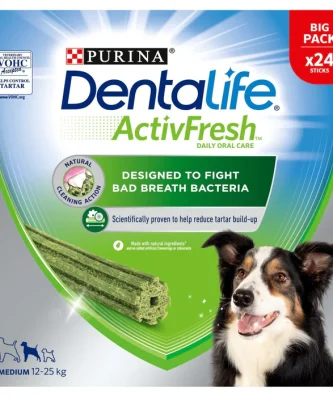 Dentalife ActivFresh Medium Dog Treat Dental Stick 24 - Special Offer