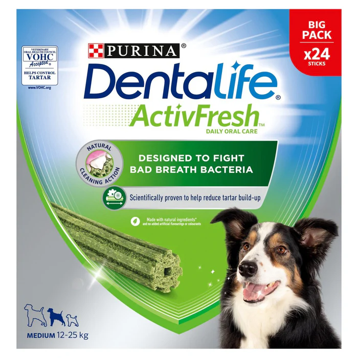 Dentalife ActivFresh Medium Dog Treat Dental Stick 24 - Special Offer