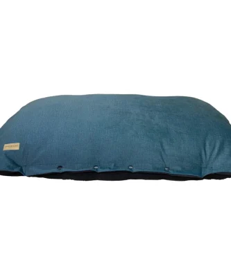 Earthbound Flat Cushion Henbury Navy Blue Medium