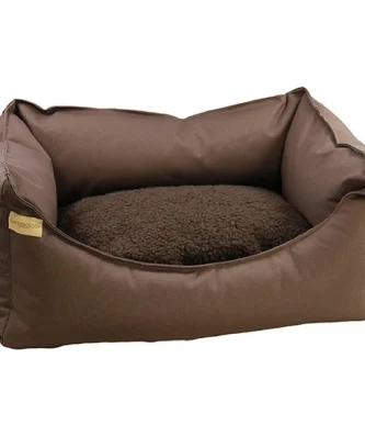 Earthbound Rectangular Removable Waterproof Bed Brown Small
