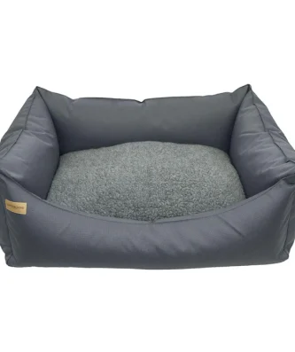 Earthbound Rectangular Removable Waterproof Grey Dog Bed Small
