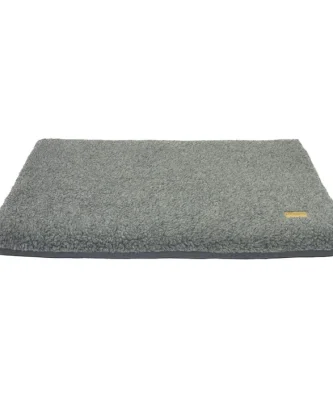 Earthbound Sherpa/Waterproof Grey Removable Dog Cage Mat Medium