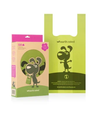 Earth Rated Poop Bags 120 Lavender Tie Handle Bags