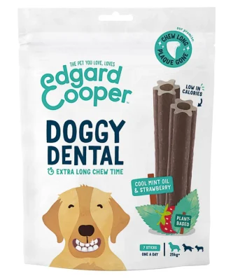 Edgard & Cooper Strawberry & Mint Large Dog Dental Sticks 7 per pack