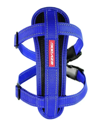 EzyDog Chest Plate Blue Dog Harness Small