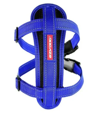 EzyDog Chest Plate Blue Dog Harness Large