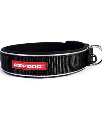 EzyDog Neo Classic Black Dog Collar Large