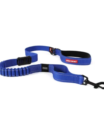 EzyDog Zero Shock Dog Lead Blue 48"
