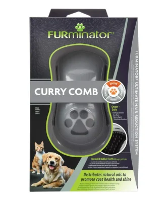 FURminator Curry Comb for Cats & Dogs