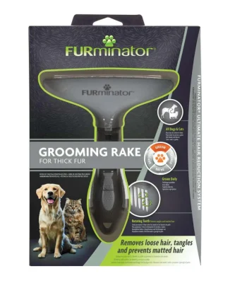 FURminator Dog and Cat Grooming Rake