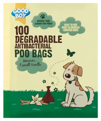 Good Boy Antibacterial Degradable Dog Poo Bags 100 per pack