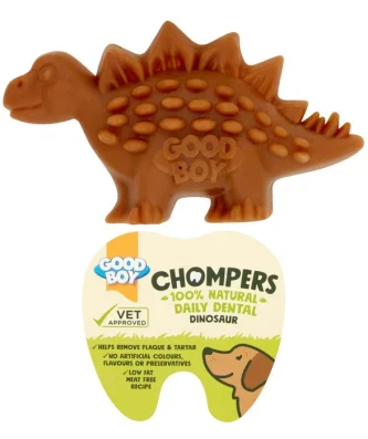 Good Boy Chompers Daily Dental Dino Chew Dog Treat