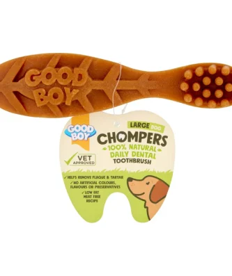 Good Boy Chompers Large Daily Dental Toothbrush Chew Dog Treat