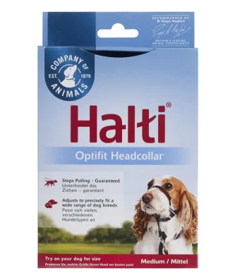 Halti Dog Headcollar Optifit Black Medium