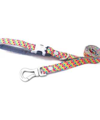 Hugo & Hudson Multi Coloured Geometric Dog Lead Medium/Large