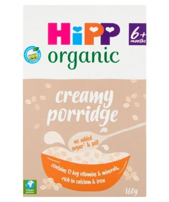 HiPP Organic Creamy Porridge Baby Cereal 6+ Months 160g