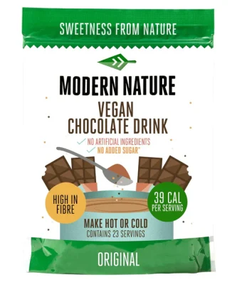 Modern Nature Vegan Hot Chocolate No Added Sugar 230g