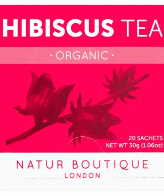 Natur Boutique Organic Hibiscus Tea 20 per pack