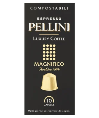 Pellini Luxury Magnifico Compostable Nespresso Compatible Coffee Capsules 10 per pack