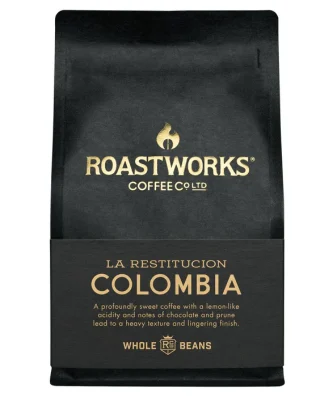 Roastworks Colombia Whole Bean Coffee 200g