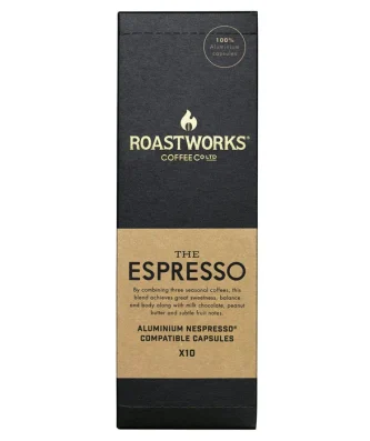 Roastworks Espresso Nespresso Compatible Capsules 10 per pack