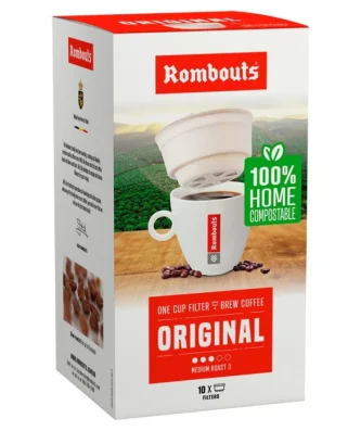 Rombouts Original Compostable One Cup Filter Coffee 10 x 1 per pack