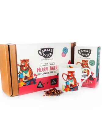 Small & Wild Merry Tiger Mug and Tea Set 37g