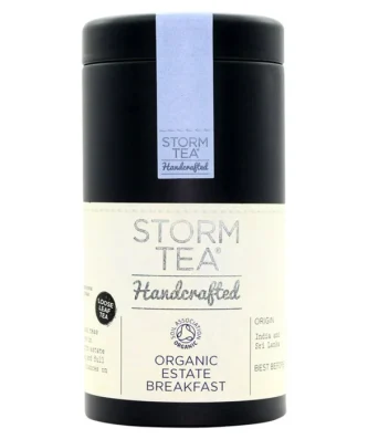 Storm Tea Organic Handcrafted Estate Breakfast Loose Leaf Tea Caddy 100g
