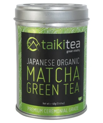 Taiki Tea Premium Organic Ceremonial Matcha Tin 40g