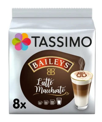 Tassimo Baileys Latte Macchiato Coffee Pods 8 per pack