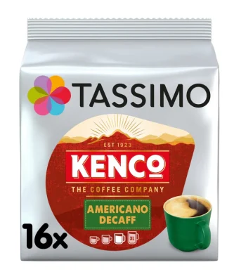 Tassimo Kenco Americano Decaff Coffee Pods 16 per pack