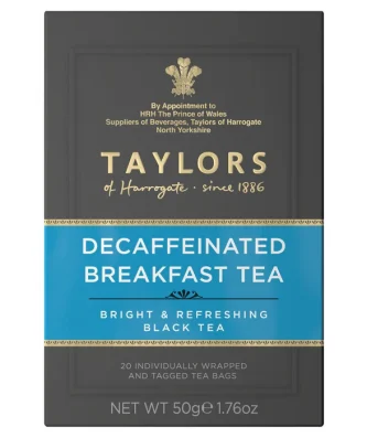 Taylors Decaffeinated Breakfast Teabags 20 per pack