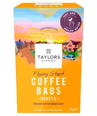 Taylors Flying Start Coffee Bags 10 per pack