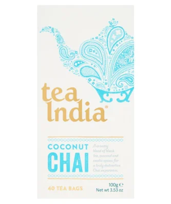 Tea India Coconut Chai 40 per pack