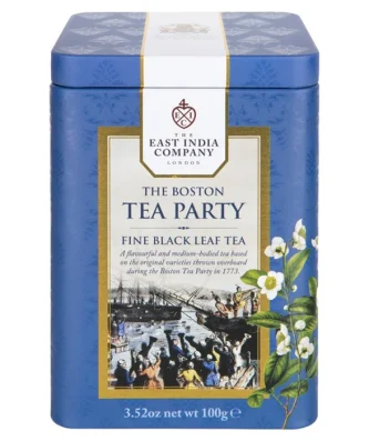 The East India Company Boston Tea Party Black Loose Leaf Tea Caddy 100g