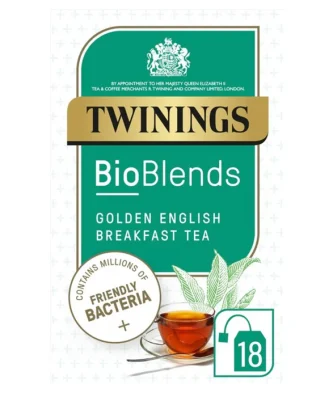 Twinings Bioblends Golden English Breakfast Tea with Friendly Bacteria 18 per pack