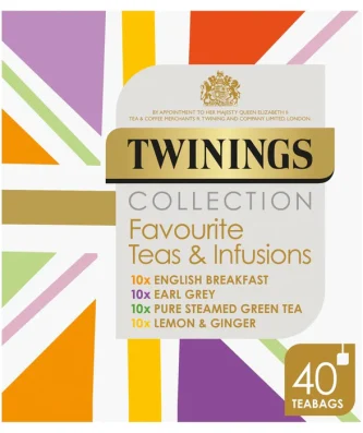 Twinings Favourite & Infusions Tea Bags Selection Gift Pack 40 per pack