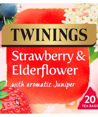 Twinings Strawberry & Elderflower Fruit Tea 20 per pack - Special Offer
