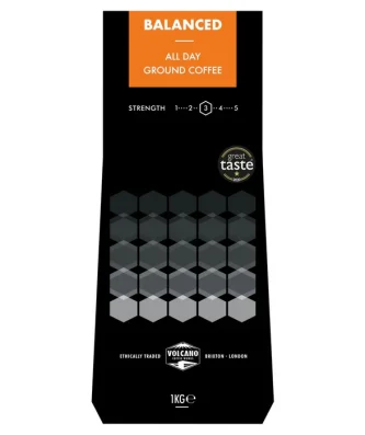 Volcano Coffee Works Balanced All Day Ground Coffee 1kg