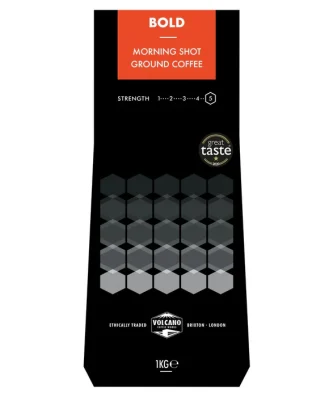Volcano Coffee Works Bold Morning Shot Ground Coffee 1kg