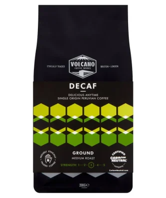 Volcano Coffee Works Decaf Delicious Anytime Ground Coffee 200g
